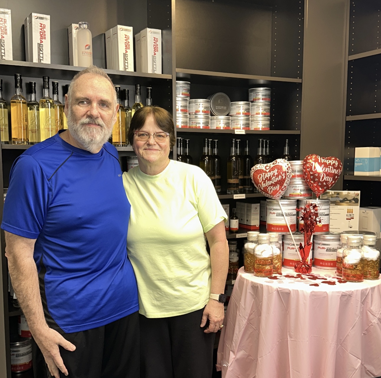 Chuck and Debbie training together