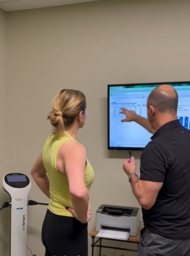Adult over 45 being assessed at Alessi Fitness during a private consultation